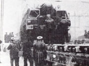 Odsun prvních kusů techniky 122. rb k likvidaci do SSSR, Hranice na Moravě, 25.2.1988