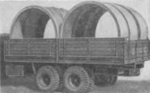 Doprava prefabrikt K-1 na korb nkladnho automobilu JAAZ-210