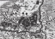 Mapa pardubického panství z roku 1688